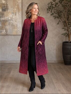Lafayette 148 Tweed Duster Jacket